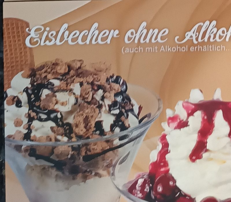 Bisherige Eiskarte von Gelato Piccoli