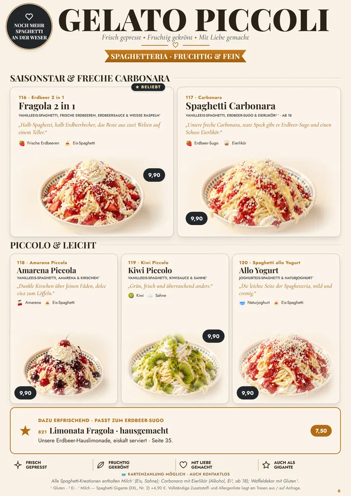 Seite Spaghetteria fruchtig fein