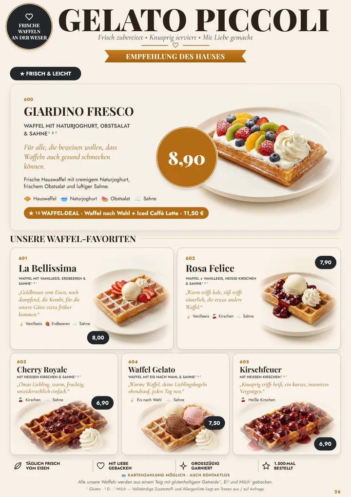 Seite Waffeln